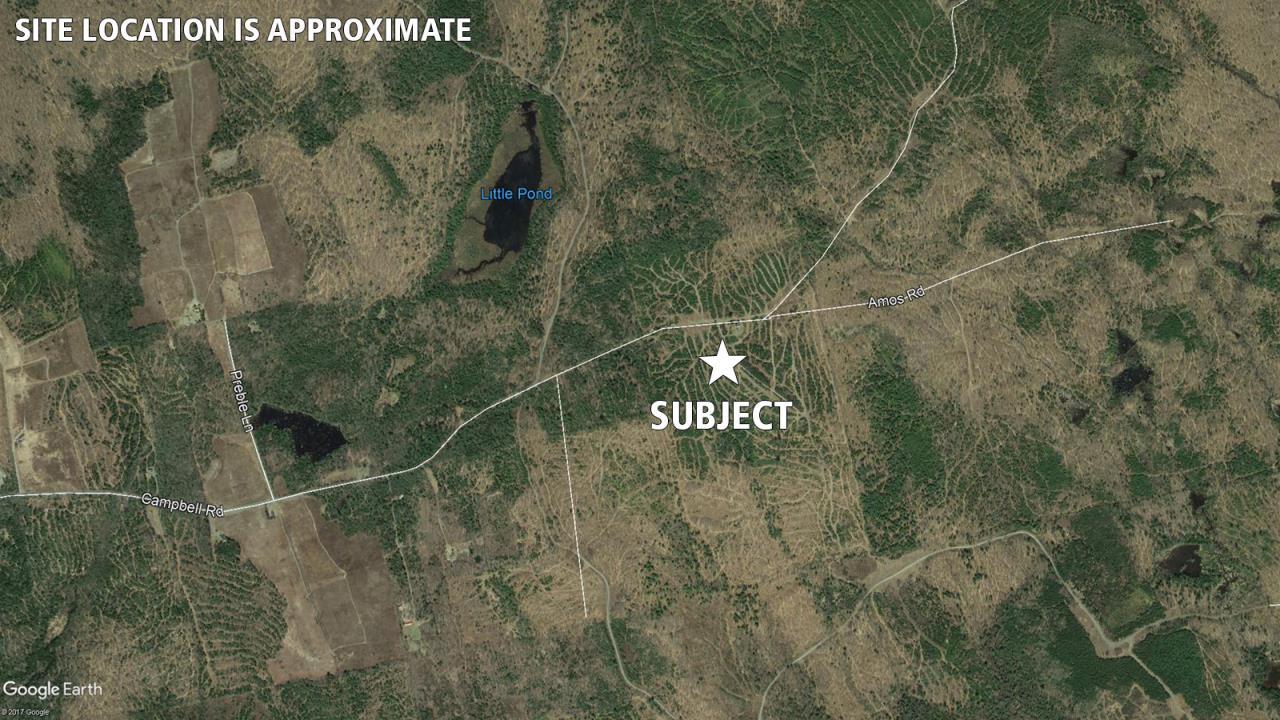 SOLD at auction Secluded Land Parcel Kingsbury Plantation, ME