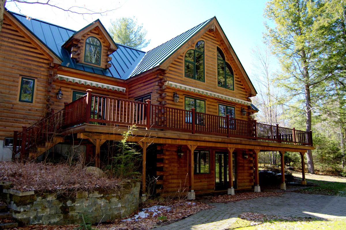 SOLD at auction Lender Ordered Waterfront Classic LogStyle Home